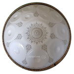 Handpan, frequence 432hz, frequence 440hz, hang drum, hang, gamme Ré mineur Kurd, Zenapan, Do majeur, handpan origine, acheter handpan, couleur blanc